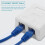 RJ45 Network Socket - Shielded Surface Mounted Double Wall Socket with CAT6A Ethernet LAN Cable Port for Network Cable 4