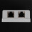 RJ45 Network Socket - Shielded Surface Mounted Double Wall Socket with CAT6A Ethernet LAN Cable Port for Network Cable 8