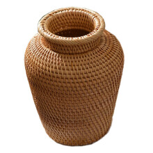 Rattan Woven Vase Art Vase Fashion Tabletop Decoration Plants Flower Pot Faddish Home Gardening Supplies Flower