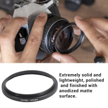 8 Stuks Step- Adapter Set, Inclusief 49-52Mm, 52-55Mm, 55-58Mm, 58-62Mm, 62-67Mm, 67-72Mm, 72-77Mm, 77-82Mm-Zwart