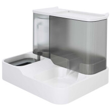Automatic Pet Feeder, 2-in-1 Food and Water Bowl Set, Automatic Water Fountain and Food Dispenser