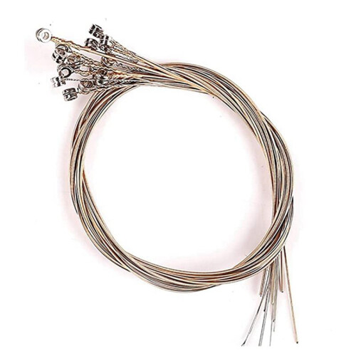 24 Strings Replacement Metal String for Lyre Harp, New Replacement Strings, Brighter and More Durable,24Strings