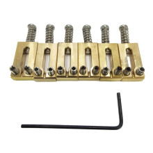 Electric Guitar Bridge Saddles Brass 10.5MM Tremolo Parts Electric Guitar Bridge String Saddle Guitar Parts Gold&Silver