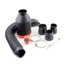 Car Modification Cold Intake Air Filter Kit High Flow Air Filter Element 76mm Intake Air Box Kit 3-Inch