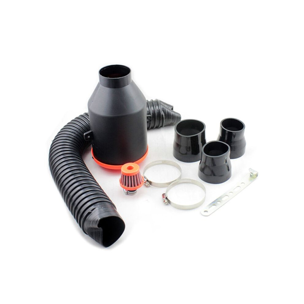 Car Modification Cold Intake Air Filter Kit High Flow Air Filter Element 76Mm Intake Air Box Kit 3-Inch Light 4713433405378