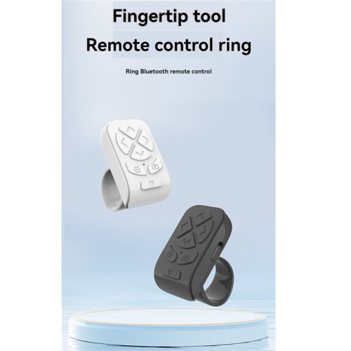 Wireless  Remote Control Fingertip Remote Control Ring Page Turner Rolling Ring for Phones Tablets Cameras B 2