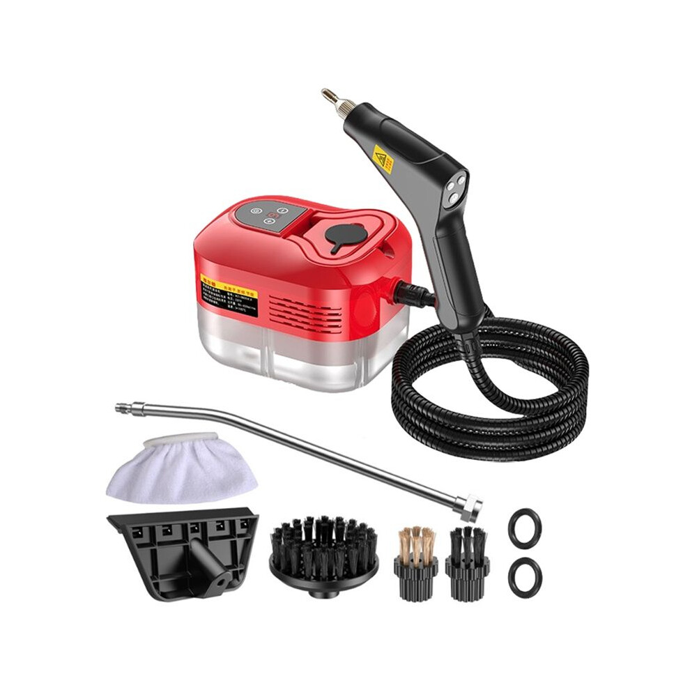 High-Efficiency Handheld Steam Cleaner With Advanced Sterilizations For Home Car Kitchen Air Conditioner Eu Plug Red 4714124262584