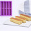4 PièCes Rectangle Silicone Moule  Bar Maker Chocolat Cornbread Cheesecake Savon Moule 7