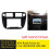 Fascia de RáDio EstéReo de Carro de 9 Polegadas 2 Din para   (EJ/EK/EM) 1995-2001 VíDeo MP5 Player Panel Frame Dash Mount Kit LHD 2