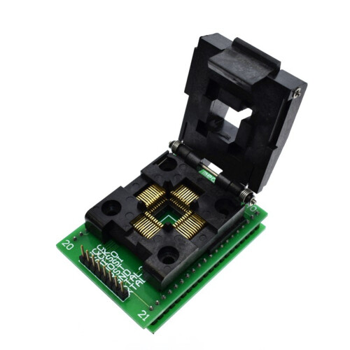 TQFP44 zu DIP40 Burning Socket Chip Programmer TQFP44 Adaptersockel Dip40 Qfp44 ATMEGA16 2