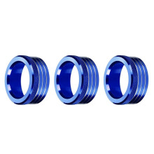 3Pcs Car Center Console Air AC Knob Volume Rings Trim Cover Button para  BRZ  86 GT86 2013-2020