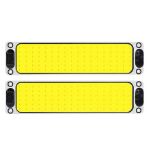 2Pcs Branco Cob 108 LED 12V 24V Teto Teto Lâmpada com Fio Lâmpada Painel CúPula Luz Interna Do Carro Placa de Leitura