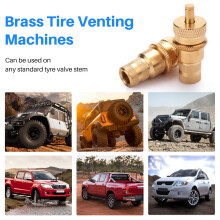 4Pcs Offroad Brass Tire Venting Machine s Kit Automatic 6-30Psi Tyre Tire Pressure Relief Valve Deflators Bleeder Valve