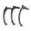 4PCS Car Interior Window Lift  Panel Door Handle Pull Cover Trim for- E70 E71 E72 X5 X6 2007-2014 Carbon Fiber 2