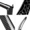 4PCS Car Interior Window Lift  Panel Door Handle Pull Cover Trim for- E70 E71 E72 X5 X6 2007-2014 Carbon Fiber 5