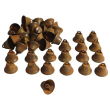 50 PCS Jingle Bells, Christmas Bells, for Crafting Wreath Bells, Holiday Home Decoration Bells (Rusty 1 Inch)