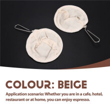 4 Stücke Flanell Stoff Kaffee Filter Siebe Wiederverwendbarer Kaffee Tropfer mit Griff Hand Gemachtes Kaffee Zubehör für Den Heim Gebrauch