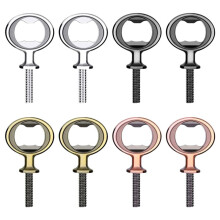 8 Pack Metalen Flesopener Kits Roestvrijstalen Flesopener Insert DIY Flesopener Hardware Platte Flesopener