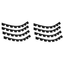 Ersatzschutz-Kit, Teil 8-Teilig, ZubehöR, Kratzfest, Auto-StoßStangen-DIY-Kit, Schutz, Unterfahrschutz, Gummi