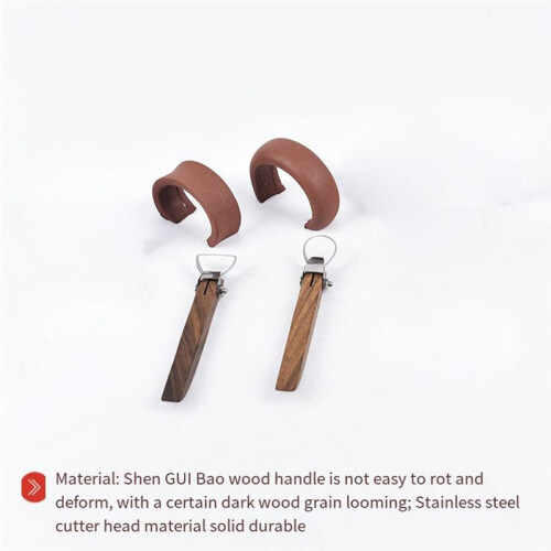 2 PCS Sculpture Scraper Clay Extruder Tool Pottery Carving Tool Shape Tool Teacup Mug Handle Clay Cutter 2