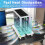Computer Tower Stand Adjustable Mobile CPU Stand PC Tower Stand with 4 Caster Wheels Fits Most PC, Under Desk Holder 3
