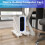 Computer Tower Stand Adjustable Mobile CPU Stand PC Tower Stand with 4 Caster Wheels Fits Most PC, Under Desk Holder 5
