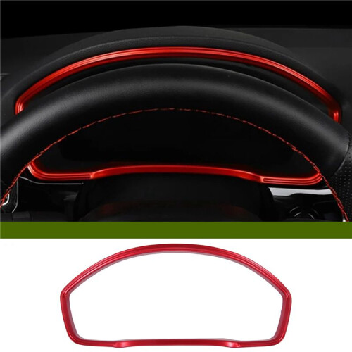 Dashboard Frame Pane Cover Trim Decor for   11Th 2022 2023 Red Interior Accessories 2