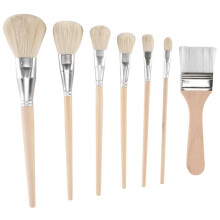 Mop Brush for Acrylic Painting, Versatile Blending Brush Paint Brushes for Acrylic Painting Goat Hair Paint Brush Set
