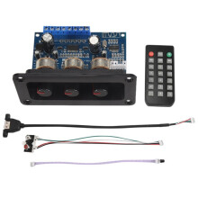 2.1 KanałOwy Wzmacniacz Cyfrowy PłYtka 2X25W+50W Subwoofer BT5.0 PłYtka Wzmacniacza DC12-20V+Linia AUX+Kabel USB+