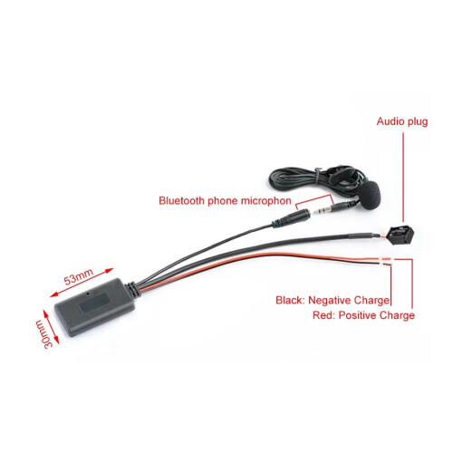 Car  5.0 Aux Cable Microphone Handsfree Mobile Phone Free Calling Adapter for- E60 E63 E87 E88 E81 E82 E90 1