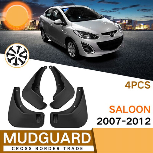 4PCS Mudflap for  2 Saloon 2007-2012  Mud Flaps Guard  Flap Mudguard Accessories 1
