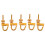 1/4 - 4/4 Violin Tools Repair Glue Violin Crack F Shape Crack Clamp Adjustable Luthier Tools Violin Making Tool 2
