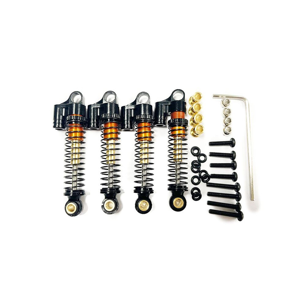 For Fms Fcx24 Metal 43Mm Shock Non Oil Pressure 1/24 Rc Crawler Car Upgrades Parts Accessories, Black 6031804925262