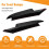 For  3 Series E90 E91 M-Tech 320I 330I 2005-2008 Front Bumper Lip Angle Diffuser Splitter Spoiler Protector Black 5