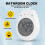 Digital Shower Clock Waterproof, Bathroom Timer Clock, Digital Kitchen Wall Clock, LCD Display, 12/24 Hour Format 2