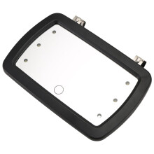 Car Sun Visor Mirror with LED Lights Makeup Sun-Shading Cosmetic Mirror Clip Make Mirror with Press Screen for Women
