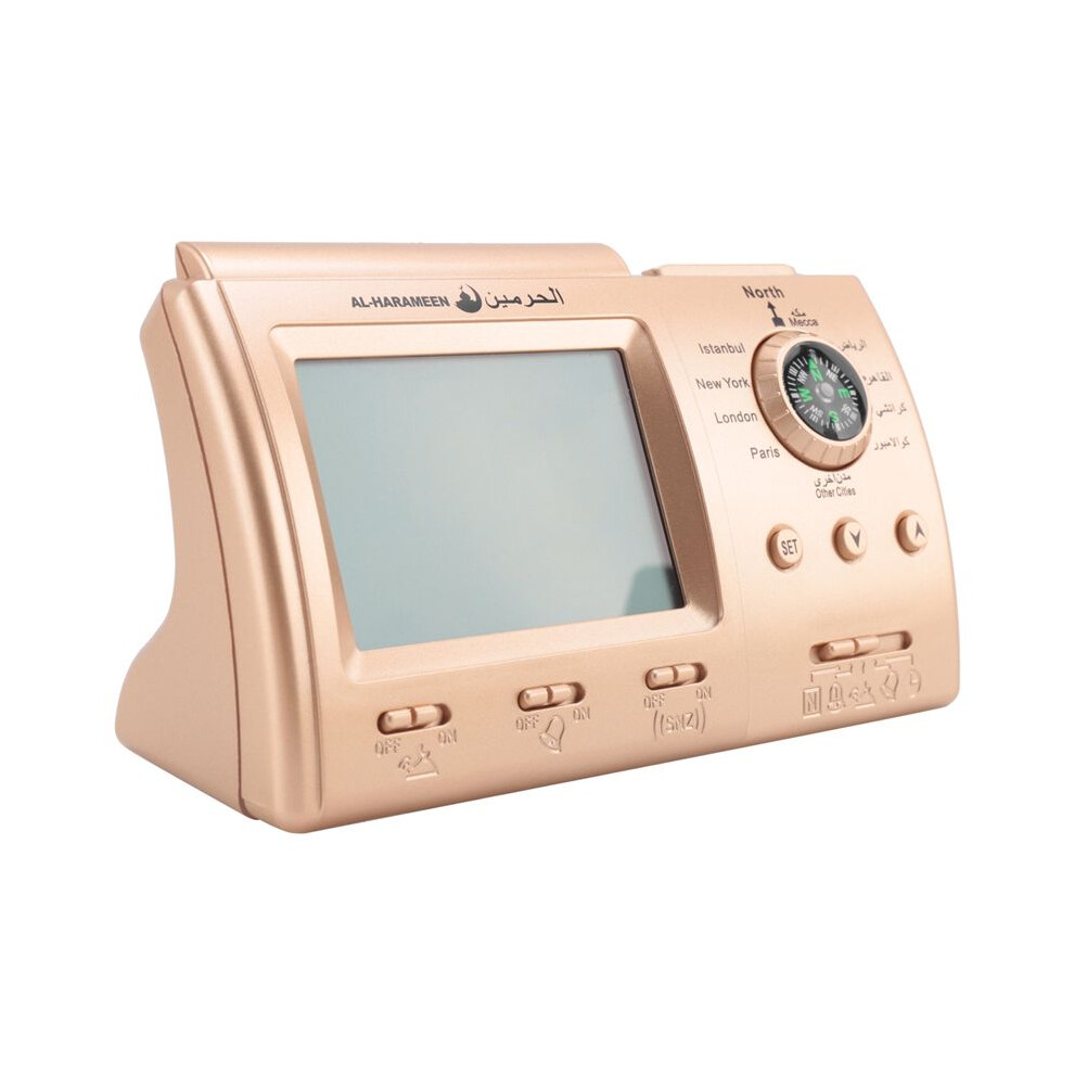 Automatic Digital Clock Islamic Azan Muslim Prayer Alarm Azan Clock For Desktop Table Clock Home Decorations Gold 6031384072783