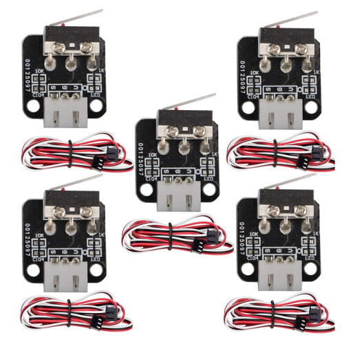 5Pcs 3Pin for End Stop Limit  with Cables,3D Printer Limit Switchs,Mechanical Endstop  Module for CR 10