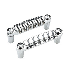 Tune-O-Matic Brug voor Elektrische Gitaar + Staartstuk voor Gitaarstop met Ankers en Noppen voor LP SG-Gitaren Chroom