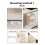 Kitchen Wall-Mounted Trash Can Foldable Hanging Household High-Value Trash Can Cabinet Hanging Trash Can,Gray 4