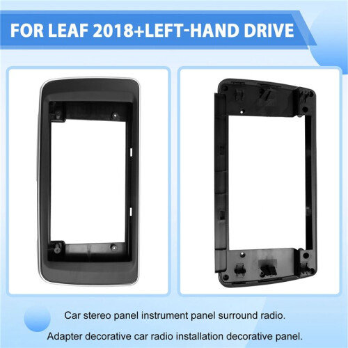 9 Inch Car Radio Frame Fascia Adapter Decoder Android Radio Dash Fitting Panel Kit for  Leaf 2018+ LHD