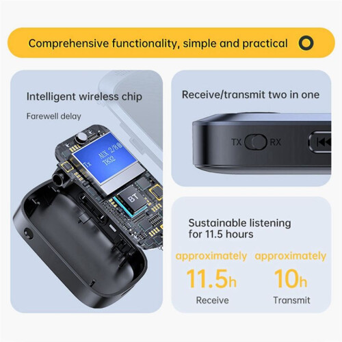 Multi-Function Audio Adapter Wireless Adapter Stereo Music 3.5mm AUX Lossless Music Wireless Adapter