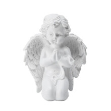 Arrodillado Rezando Ángel Puro con Ala Estatua de Jardín de Resina Estatua Conmemorativa de Resina para Jardín Estatua de Jardín Regalo