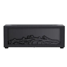Humidificateur de Flamme de Cheminée Chambre à Coucher Machine de Parfum Durable Machine D'Aromathérapie de Flamme Simulée Noir