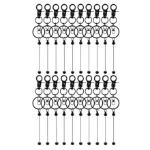 20Pcs Beadable Keychains Bars-DIY Blank Beadable Keychains- Keychain Bars for Beads Keychain Making Kit