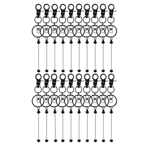 20Pcs Beadable Keychains Bars-DIY Blank Beadable Keychains- Keychain Bars for Beads Keychain Making Kit
