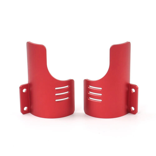 Motorcycle Front Fork Guards Dust Protection Lower Fork Leg Deflector Shield for  Touring CVO Road Glide ST Red 1