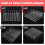 Makeup Organizer, Compact Makeup Palette Organize, 7 Sections Cosmetics Storage Box for Bathroom Countertops, Vanities 7