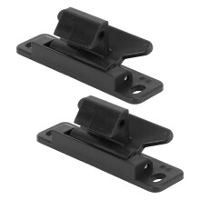 2 set di chiavistelli per cassetto RV in ABS nero, serratura robusta