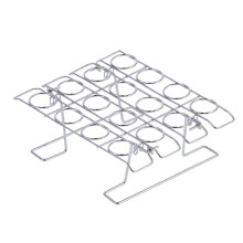 Soporte para Conos de Helado, Soporte Metálico para Conos de Helado de 16 Cavidades, Soporte para Conos de Waffle.